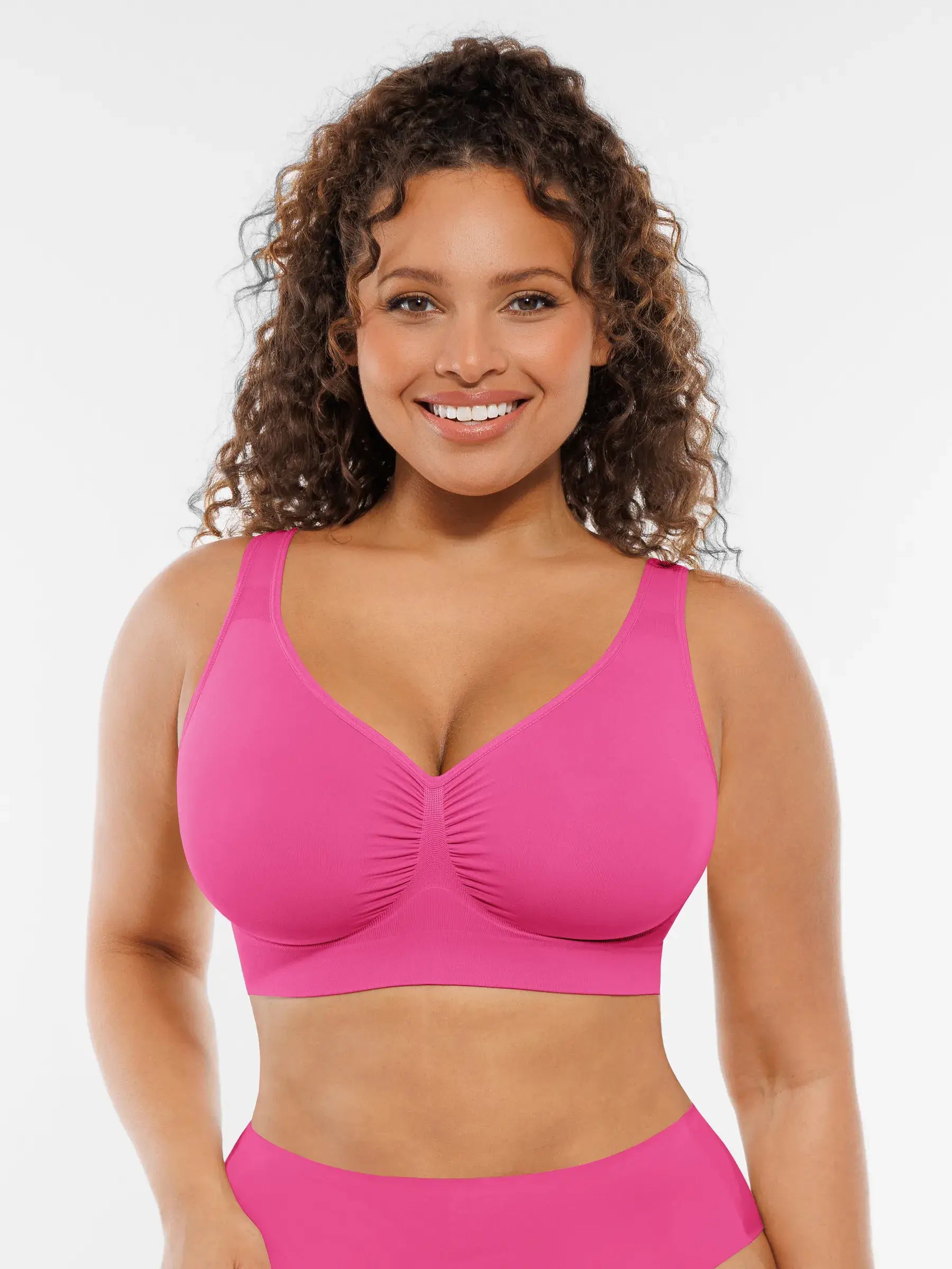 Feelingirl Seamless No Underwire Full Coverage Bra