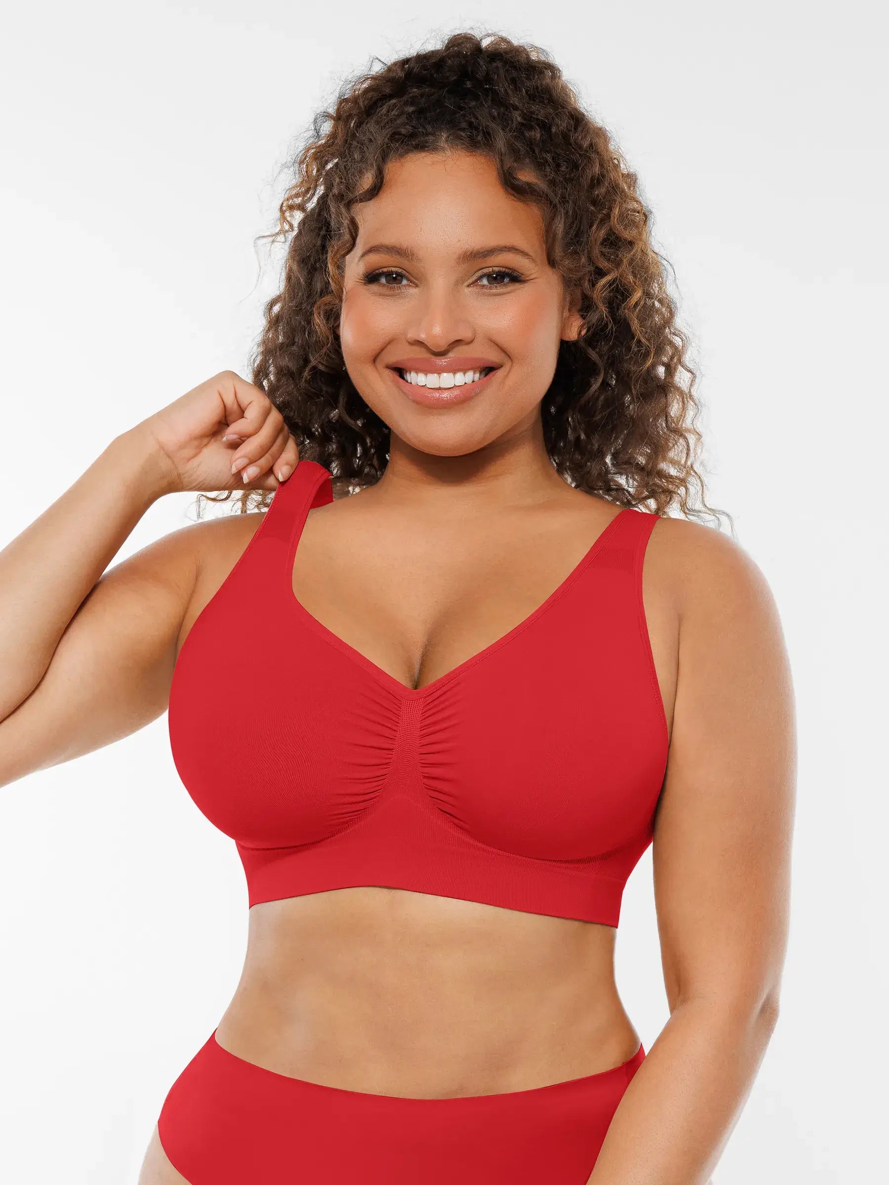 Feelingirl Seamless No Underwire Full Coverage Bra