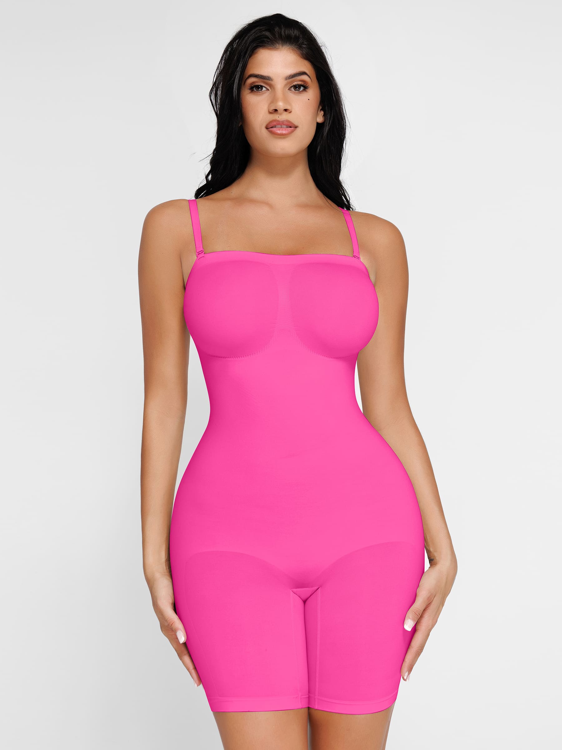 Feelingirl Seamless Strapless Bodysuit with Removable Straps
