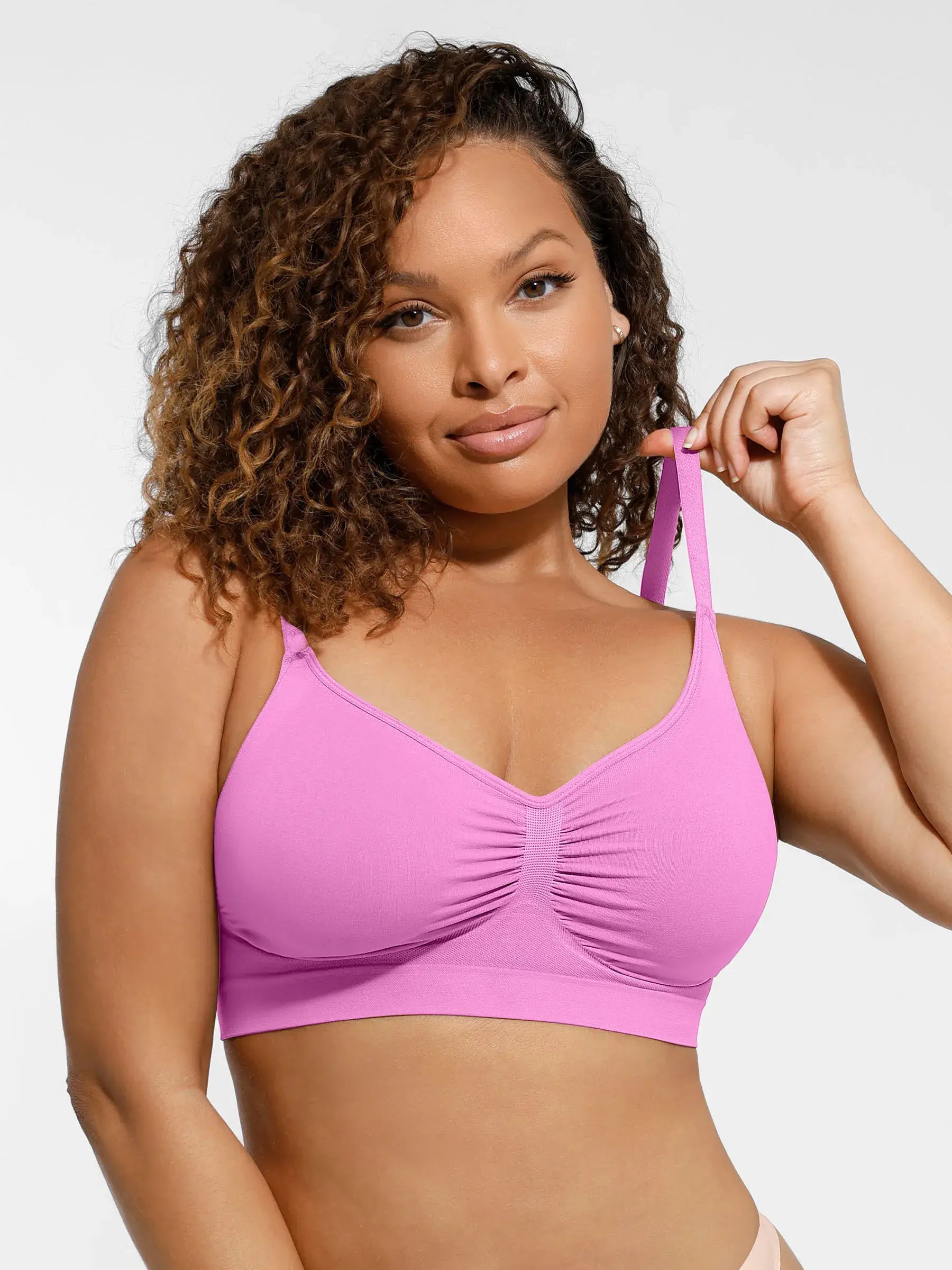 Feelingirl Everyday Wireless Bra Unlined Soft Bra