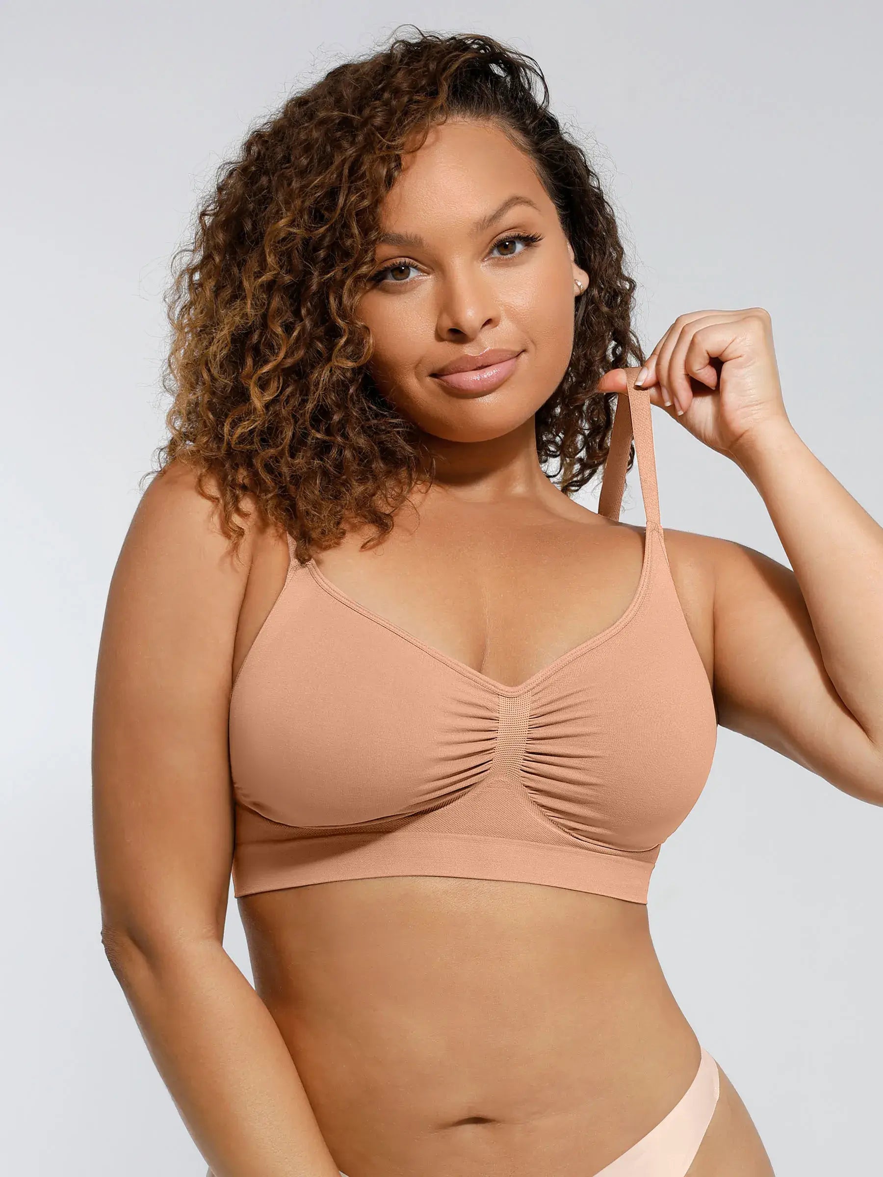 Feelingirl Everyday Wireless Bra Unlined Soft Bra