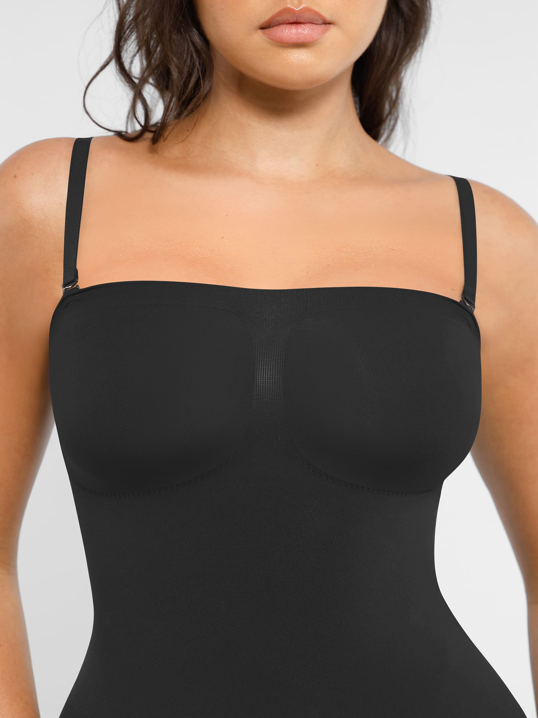 Feelingirl Strapless Seamless Bodysuit with Removable Straps