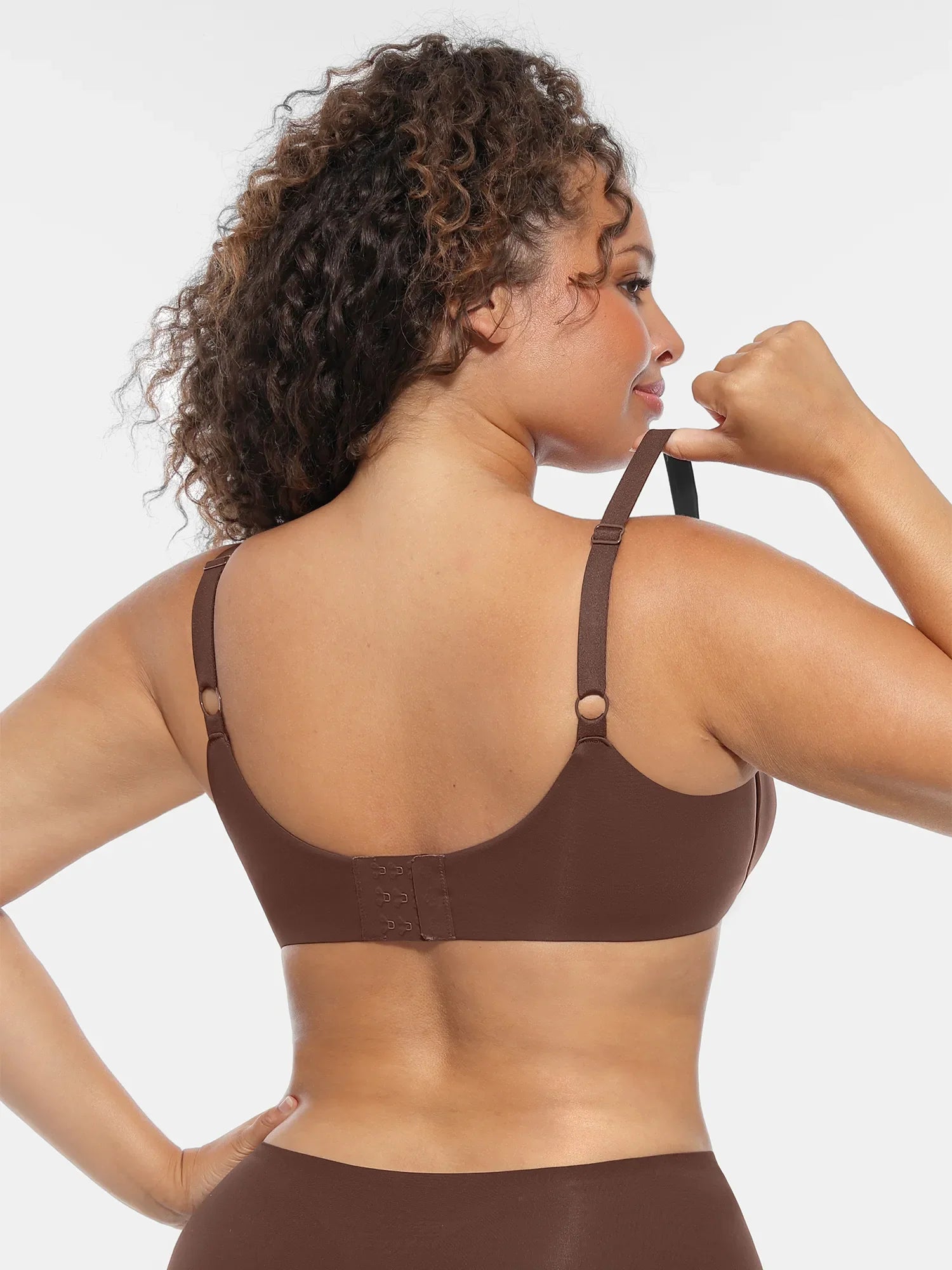 Feelingirl Adjustable Deep V-Neck Underwire Bra