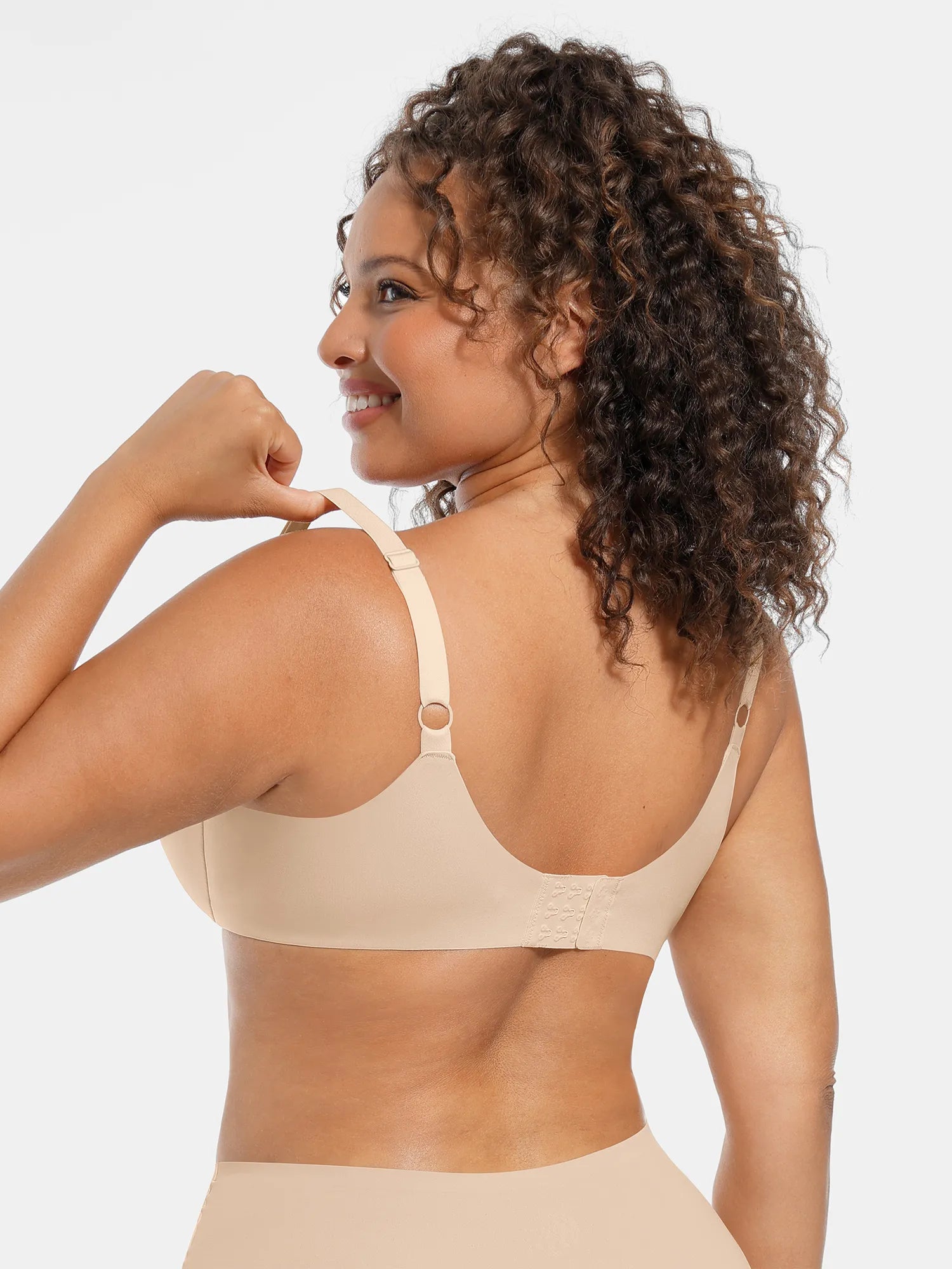 Feelingirl Adjustable Deep V-Neck Underwire Bra