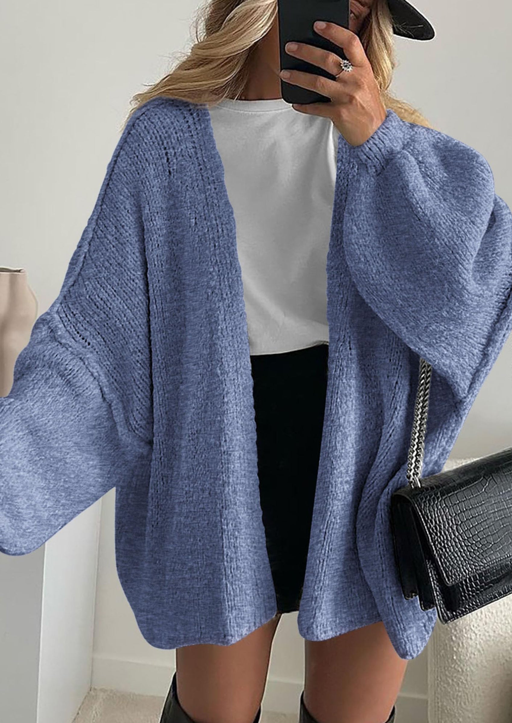 Oversized Open-Front Cardigan – Lantern Slee