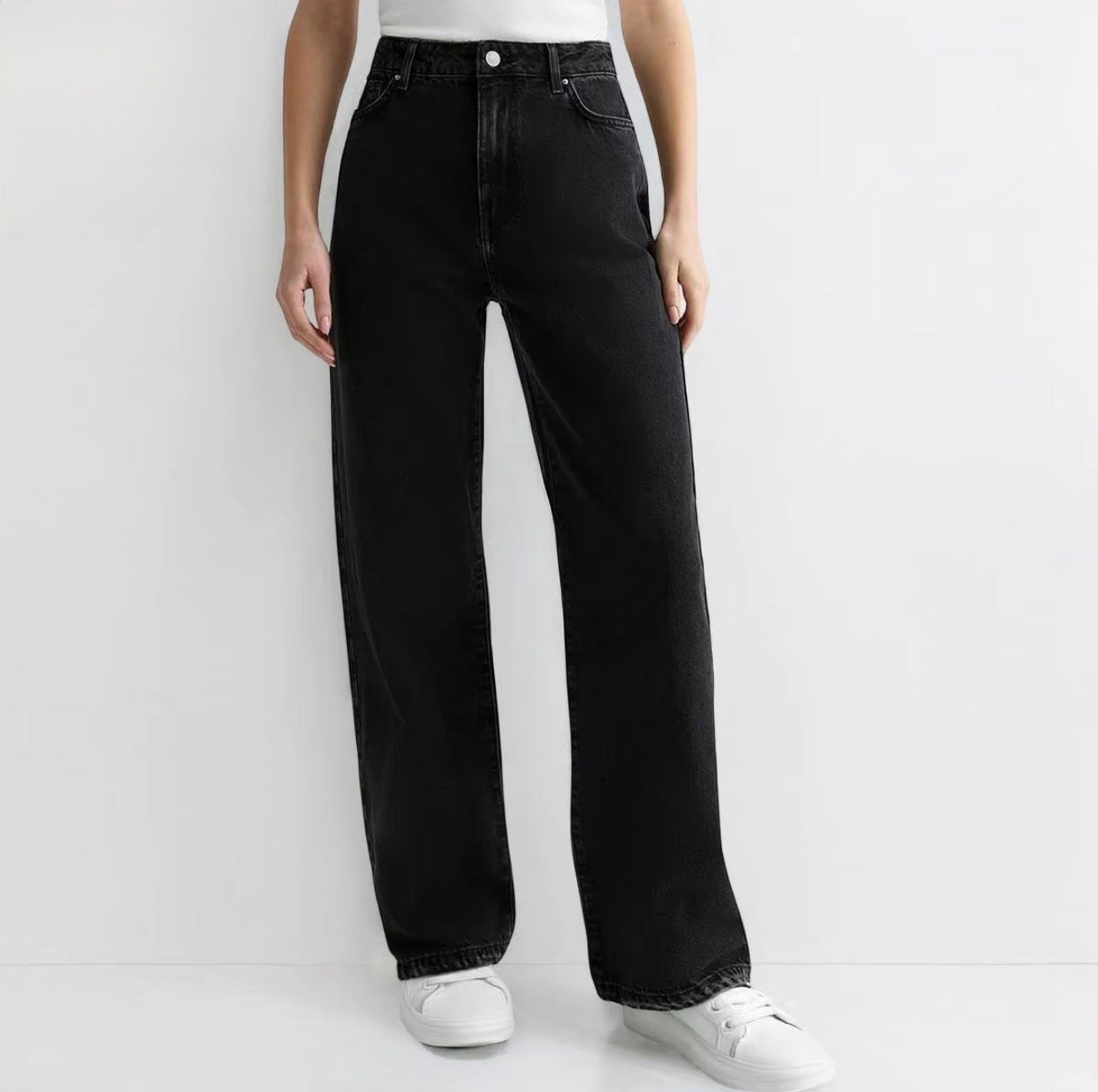High-Waist Wide-Leg Jeans – Casual Urban Cut