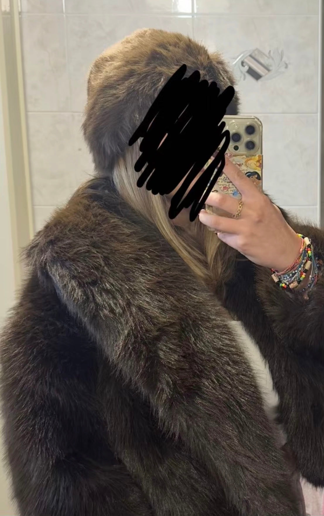 Weekend Away Fur Jacket Chocolate