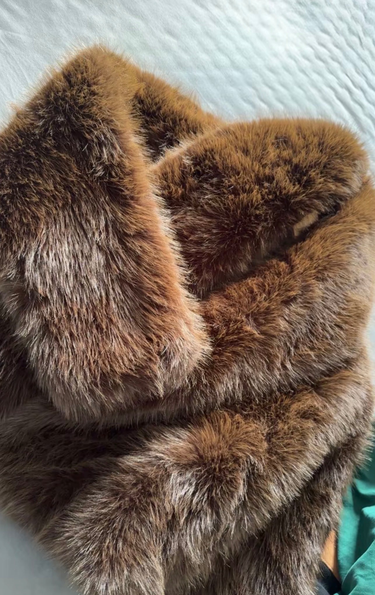 Weekend Away Fur Jacket Chocolate