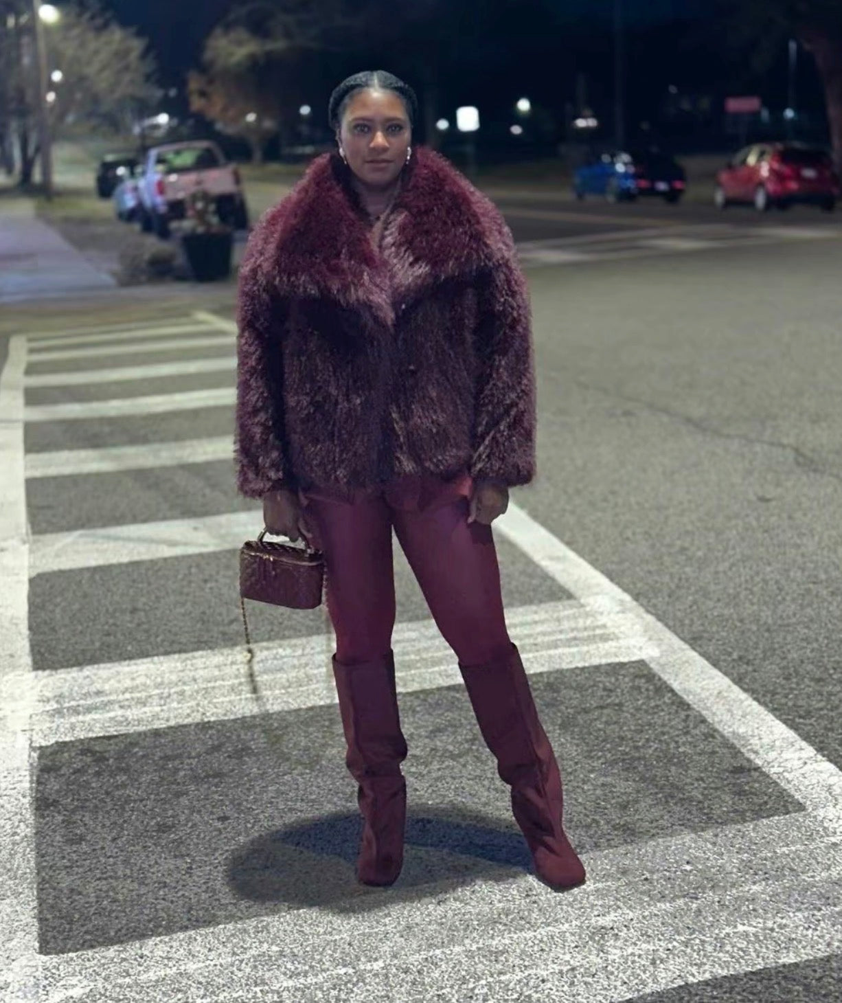 Weekend Away Fur Jacket Chocolate