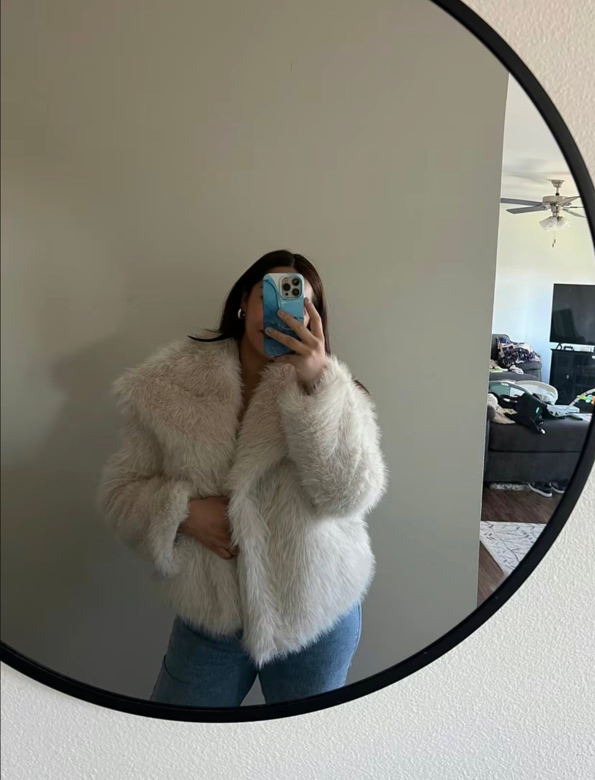 Weekend Away Fur Jacket Chocolate