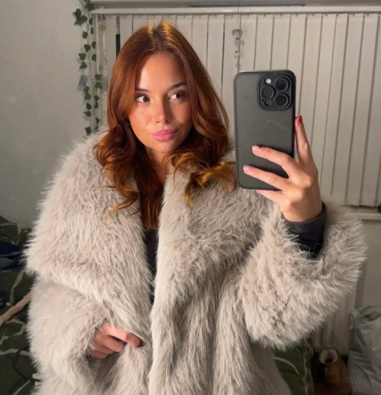 Weekend Away Fur Jacket Chocolate