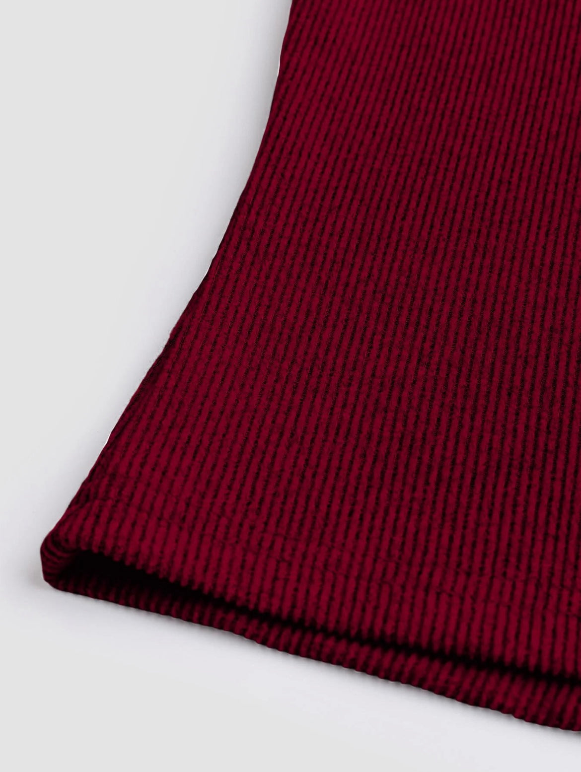 Two-piece Set Women's Solid Button Front Ribbed Crop Top & Elastic Waist Pants, Casual Long Sleeve Round Neck Top & Trousers 2 Piece Set for Spring & Fall, Women's Clothes for Daily Wear