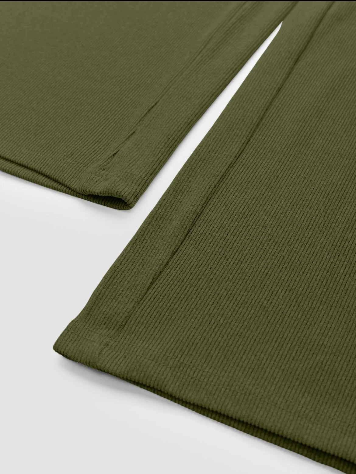 Two-piece Set Women's Solid Button Front Ribbed Crop Top & Elastic Waist Pants, Casual Long Sleeve Round Neck Top & Trousers 2 Piece Set for Spring & Fall, Women's Clothes for Daily Wear