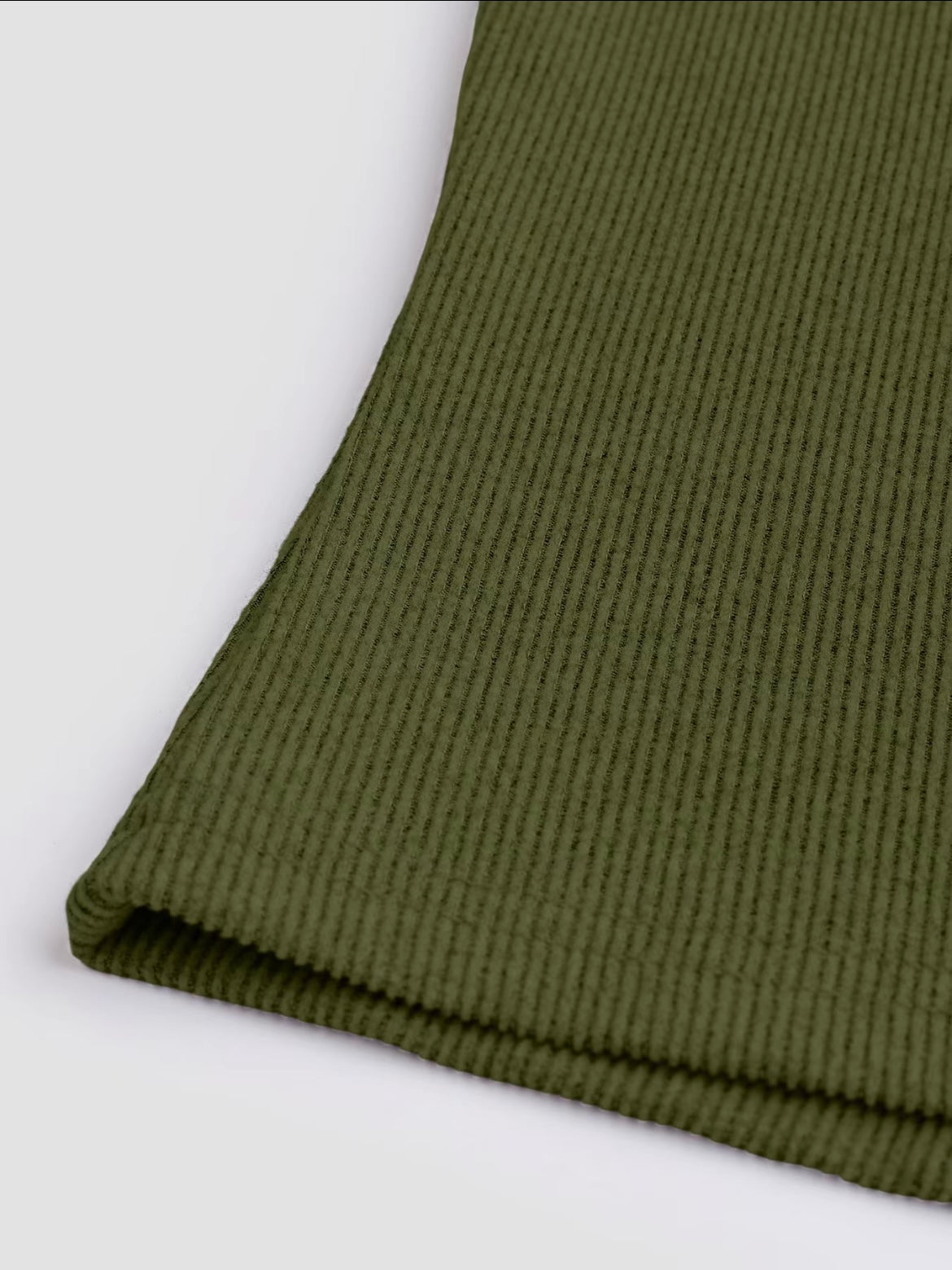 Two-piece Set Women's Solid Button Front Ribbed Crop Top & Elastic Waist Pants, Casual Long Sleeve Round Neck Top & Trousers 2 Piece Set for Spring & Fall, Women's Clothes for Daily Wear