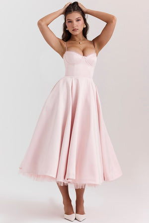 Mademoiselle Midi Dress - Blush