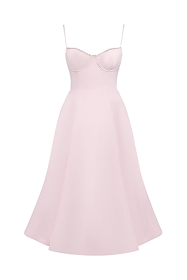 Mademoiselle Midi Dress - Blush