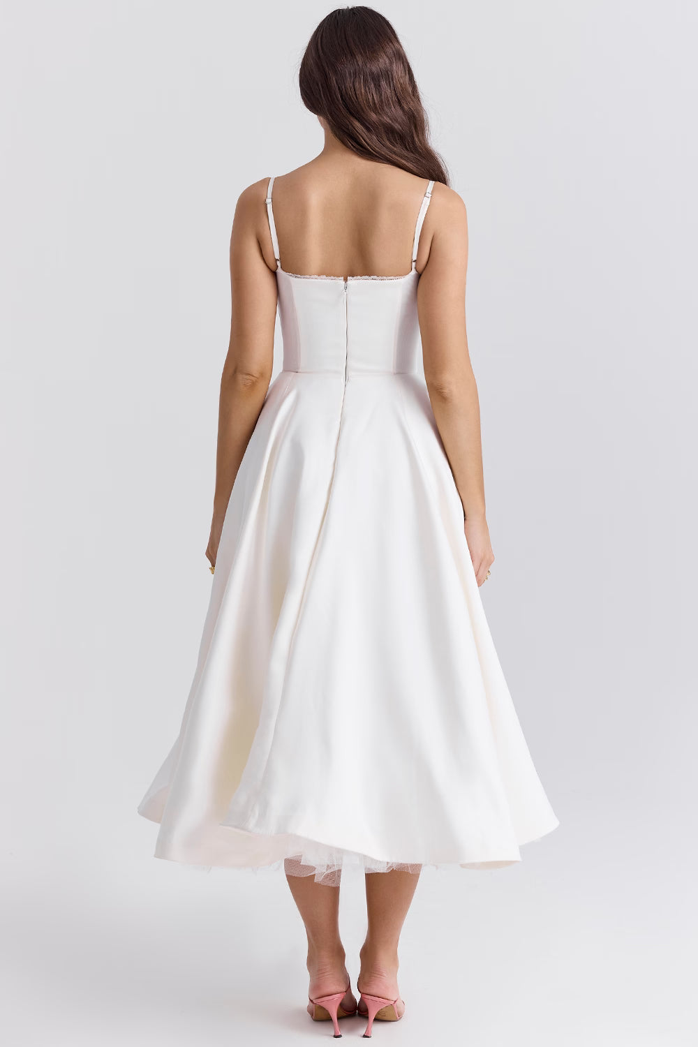 Mademoiselle Midi Dress - Ivory