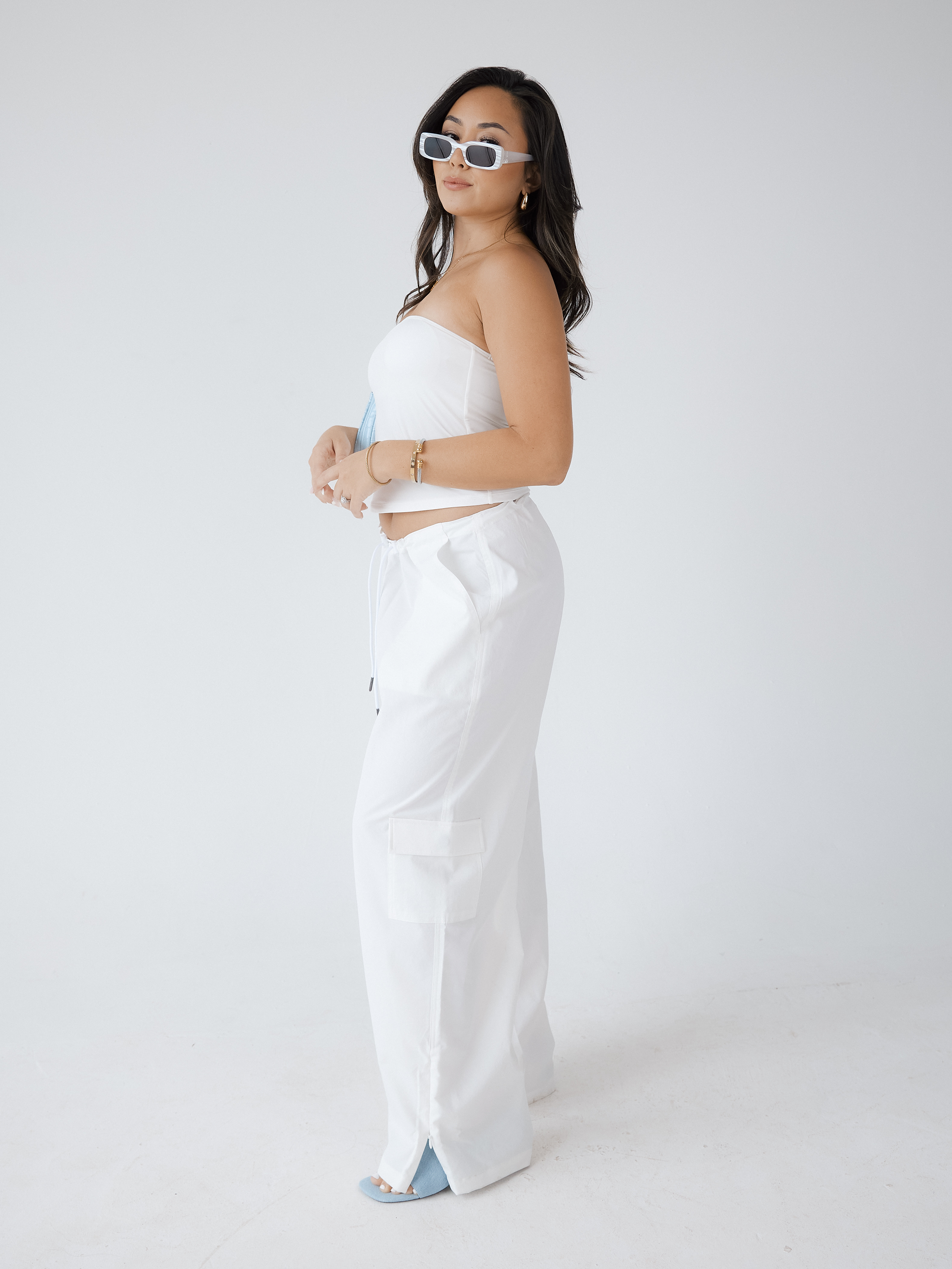 Adjustable Parachute Pants – Oversized Mid-Rise Fit