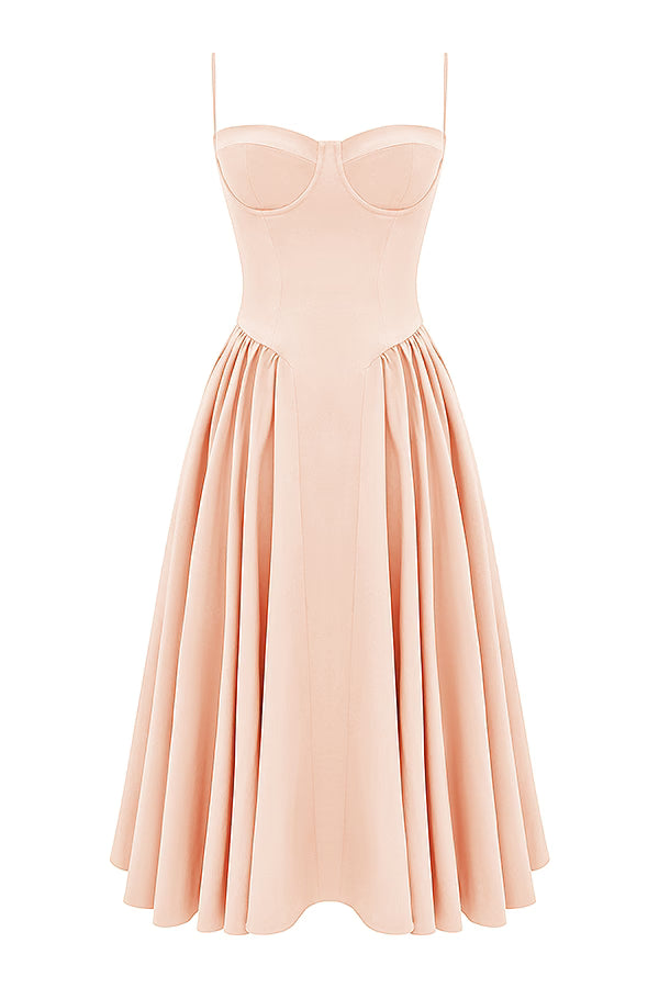 Samaria Midi Dress - Blush