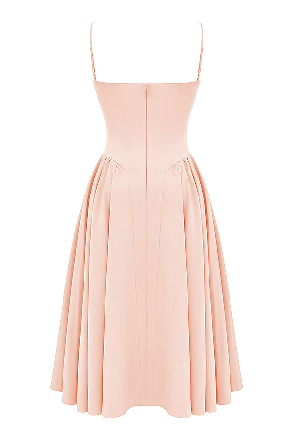 Samaria Midi Dress - Blush