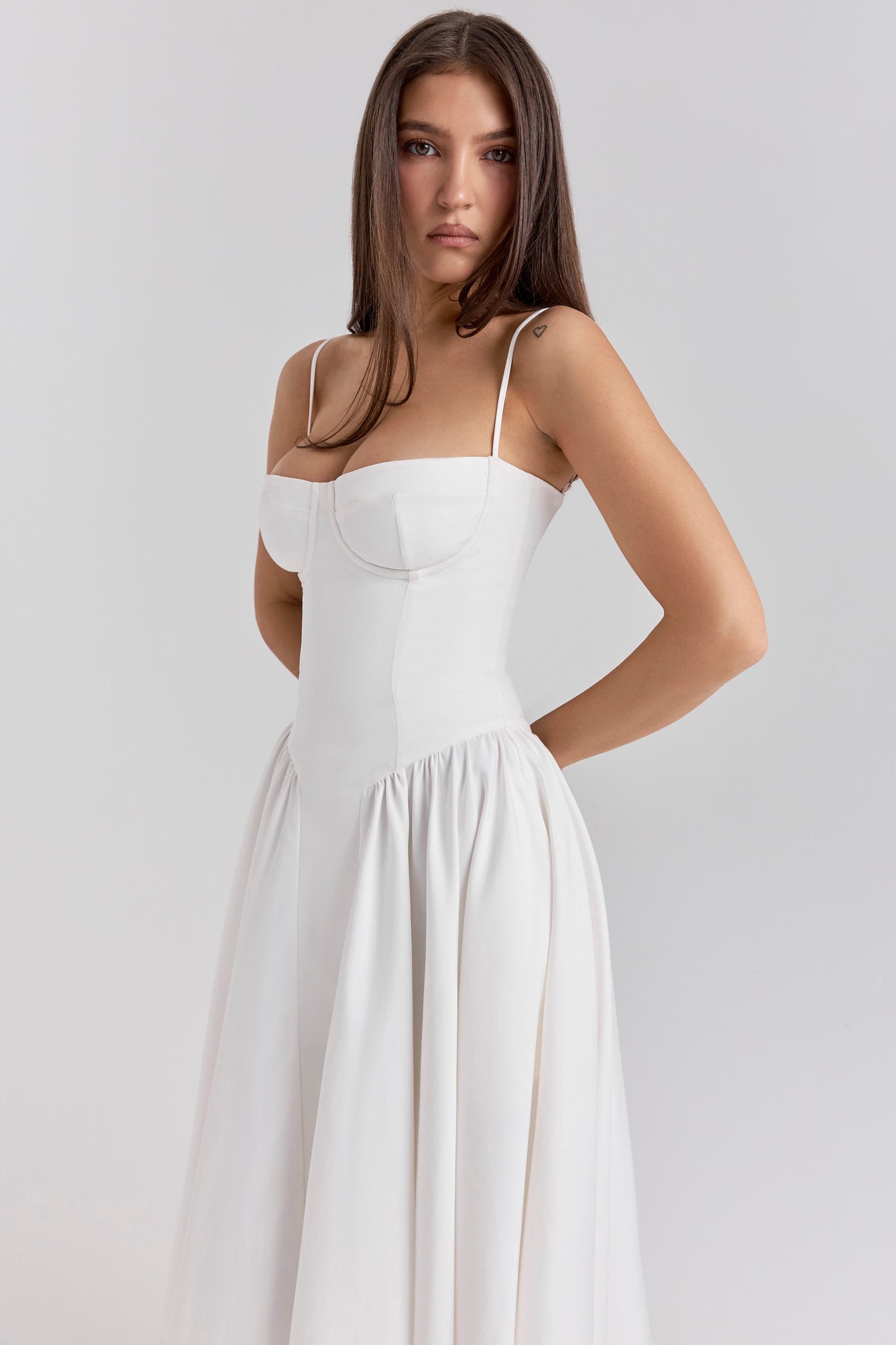 Samaria Midi Dress - Ivory