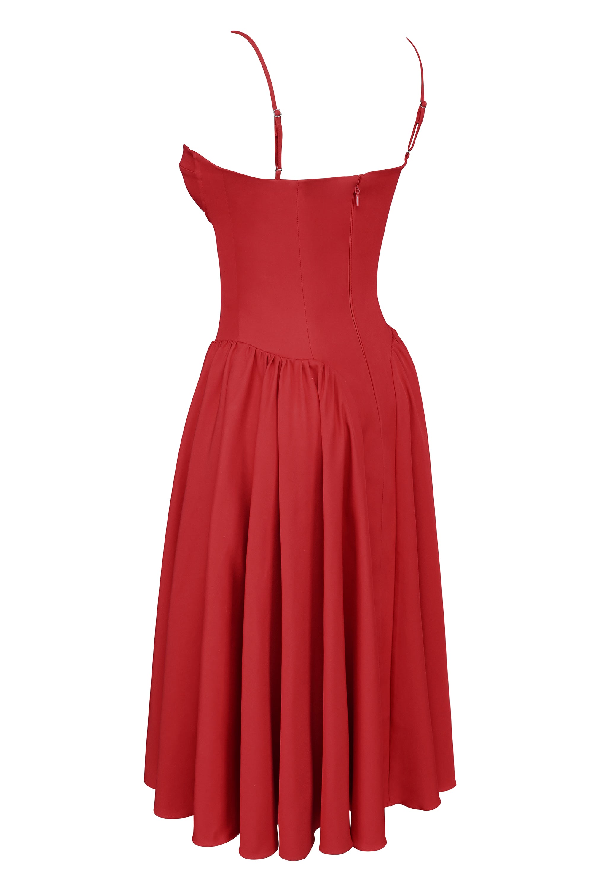 Samaria Midi Dress - Red