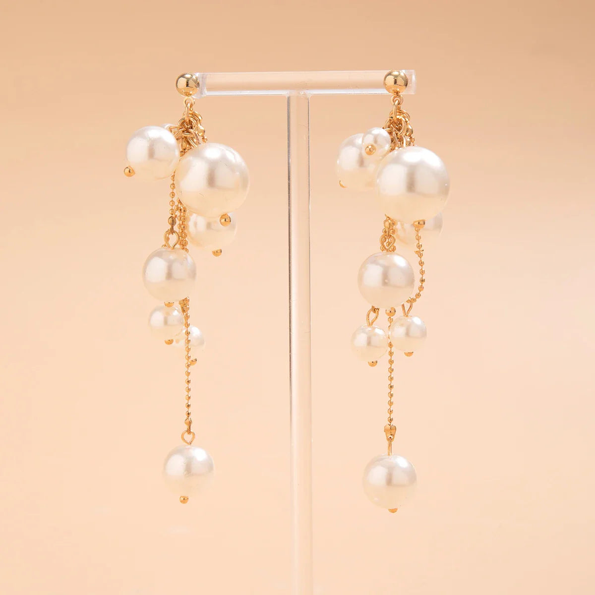 Pearl Tassel Drop Earrings