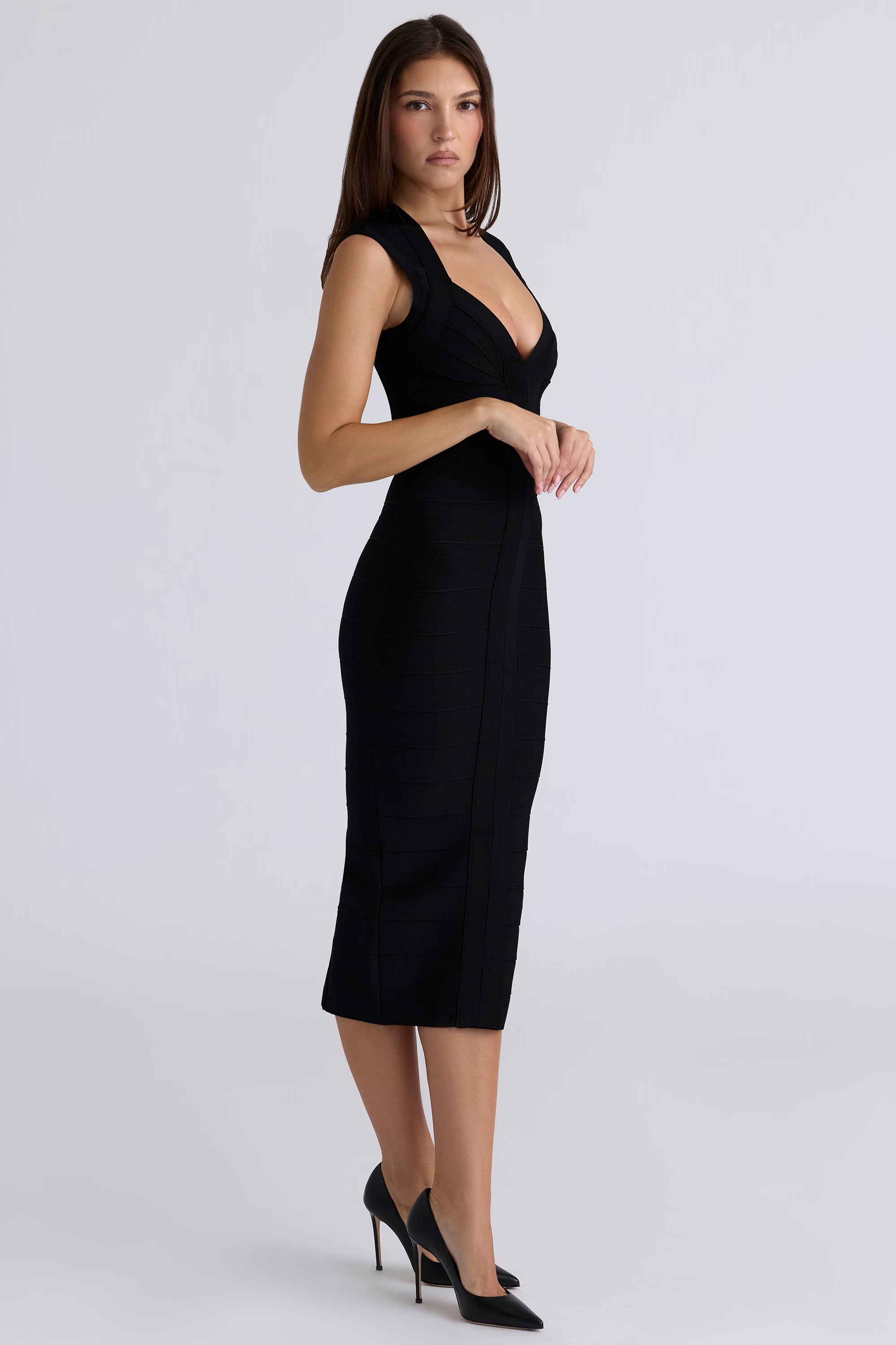 The Icon Midi Dress - Black