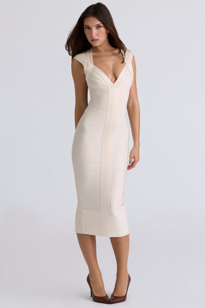 The Icon Midi Dress - Vanilla