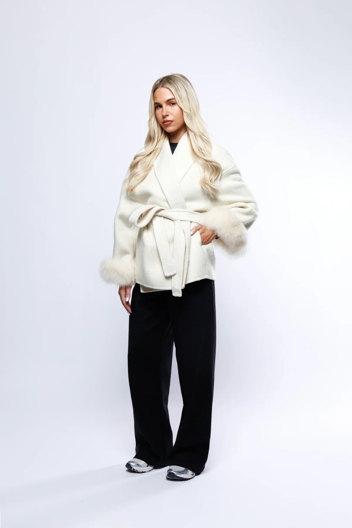 Wool Coat Timeless Elegance - White