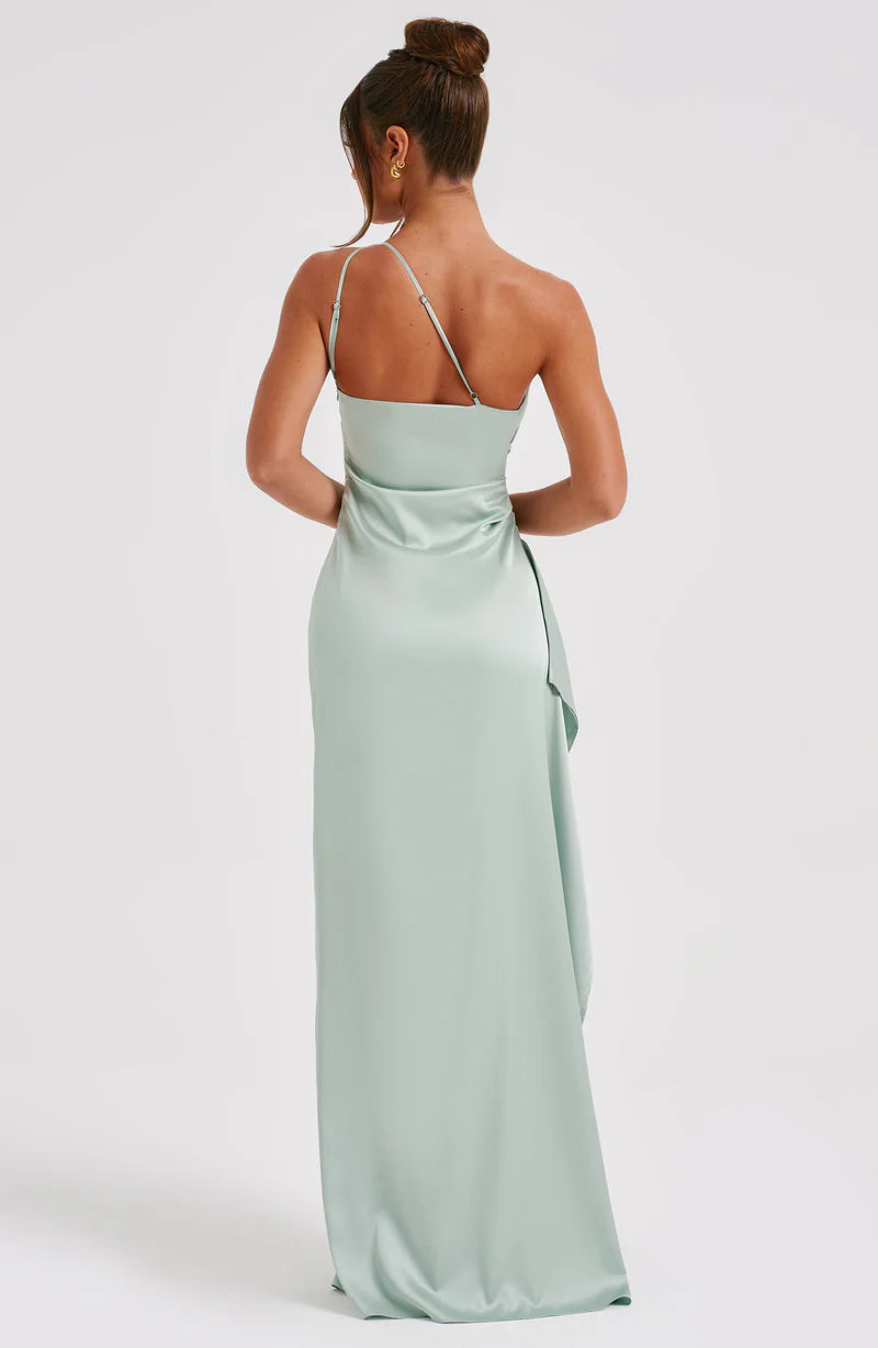 ARIEL MAXI DRESS — SCULPTING SATIN EDITION