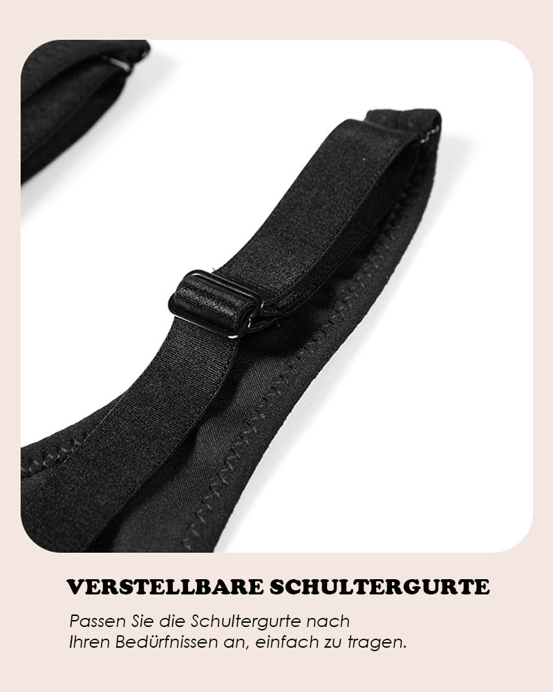 Bügellose Sexy Cut-Outs Oberteil Crop Tank BH in Übergröße