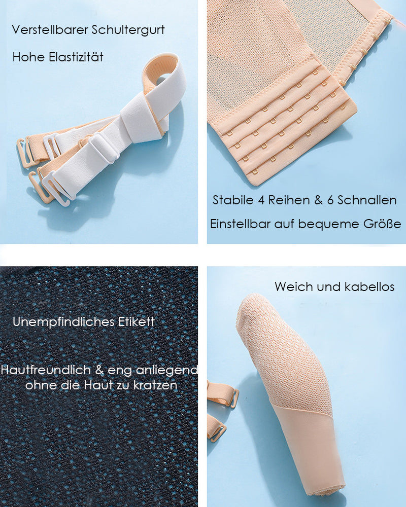 Trägerloser Rückenfreier Unsichtbarer Kabelloser Vorderverschluss Push-up BH