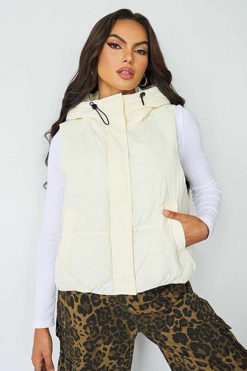 Fall & Winter Hooded Thermal Vest – Zip & Button, Loose Fit