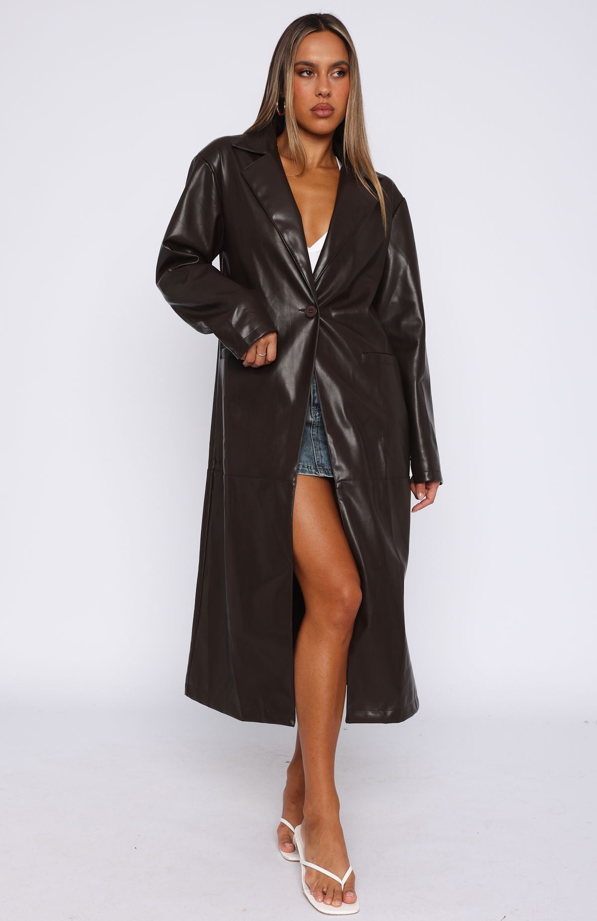 Two Timer PU Coat