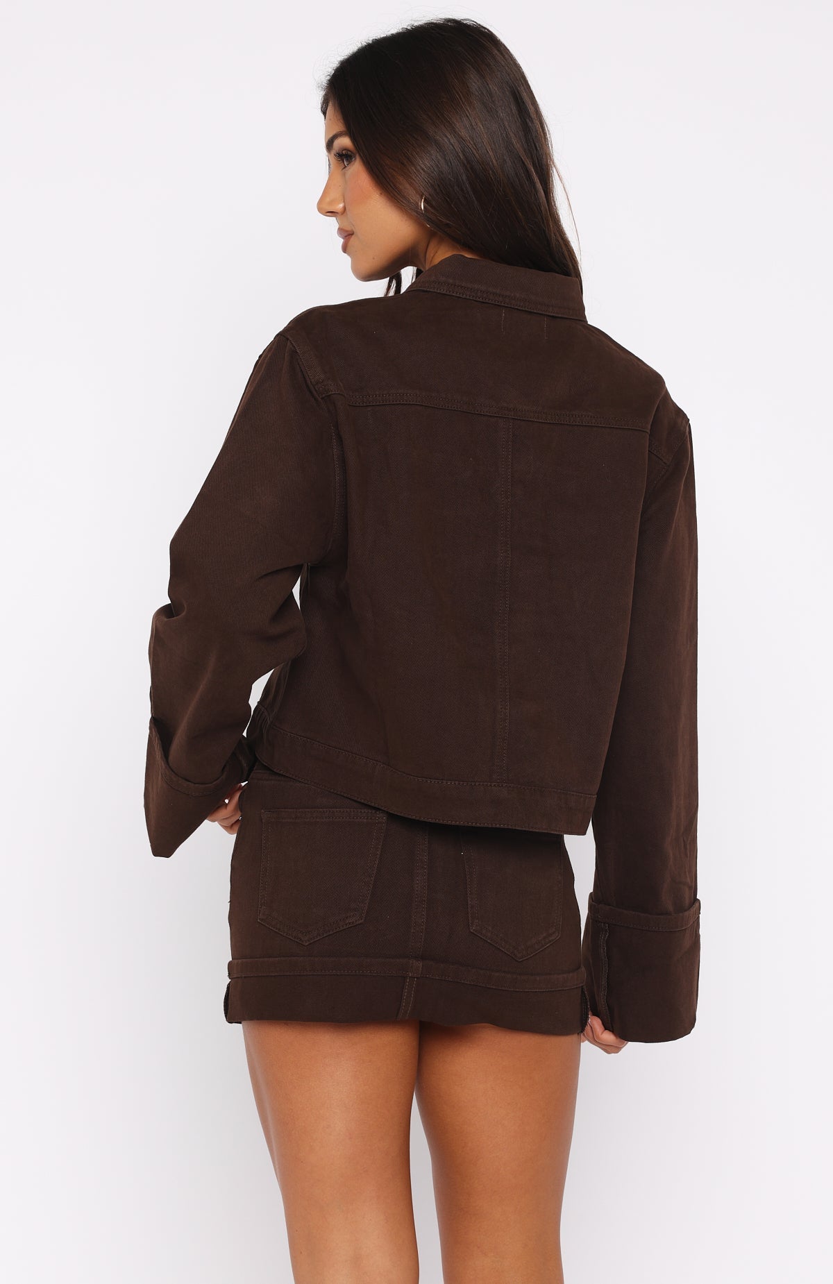 Charlotte Denim Jacket Chocolate Wash